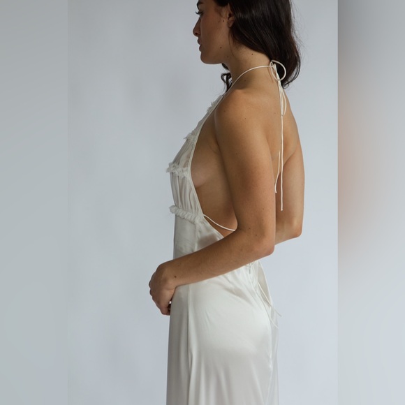 Custom and handmade 100% silk dress - Picture 4 of 5